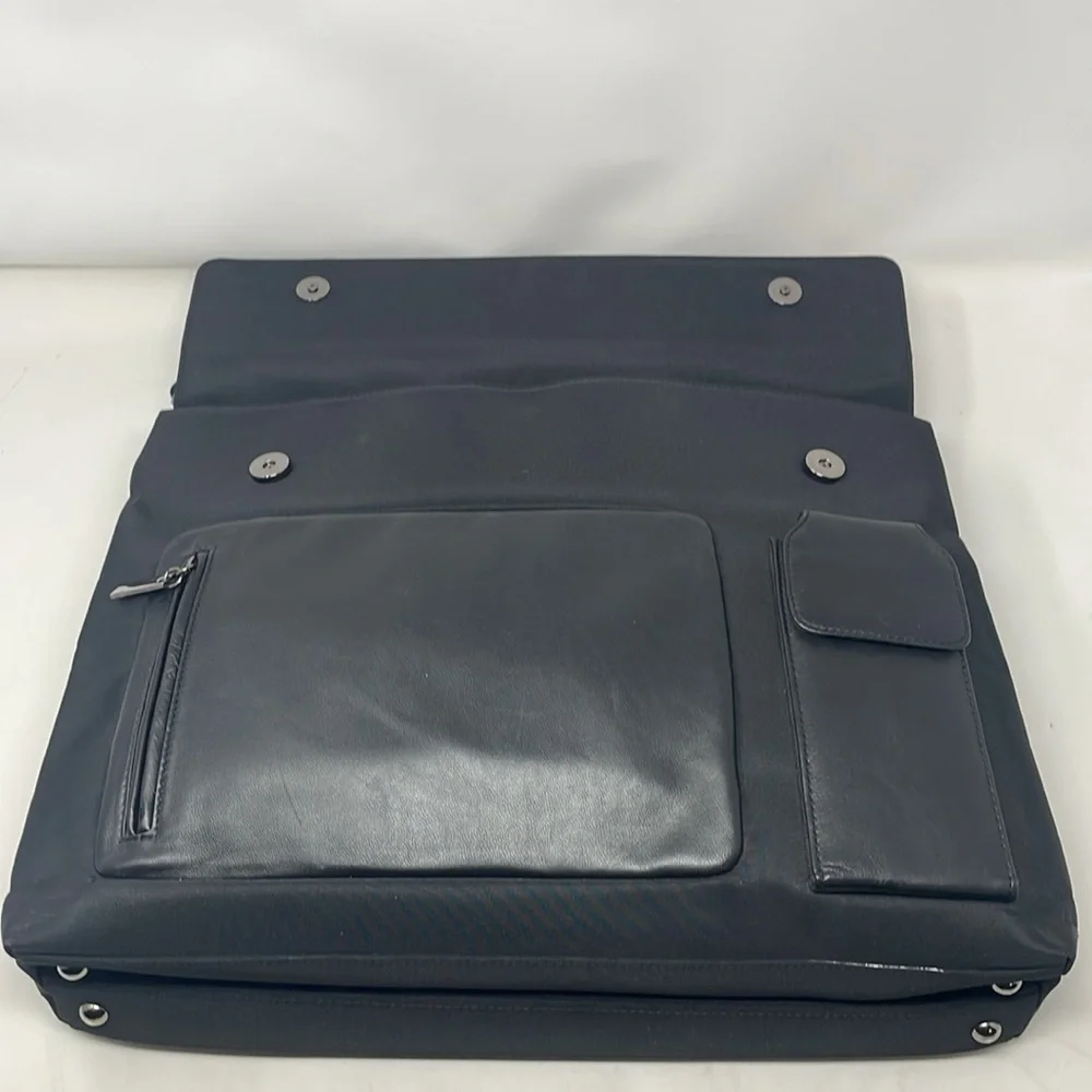 Wilson's Pelle Studio Briefcase Leather-Nylon Briefcase🖤